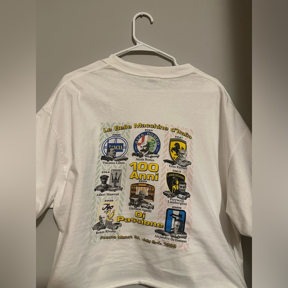Vintage Le Belle Macchine d’Italian 1999 tee